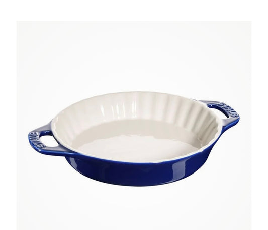 Staub 9” Pie Dish Dark Blue