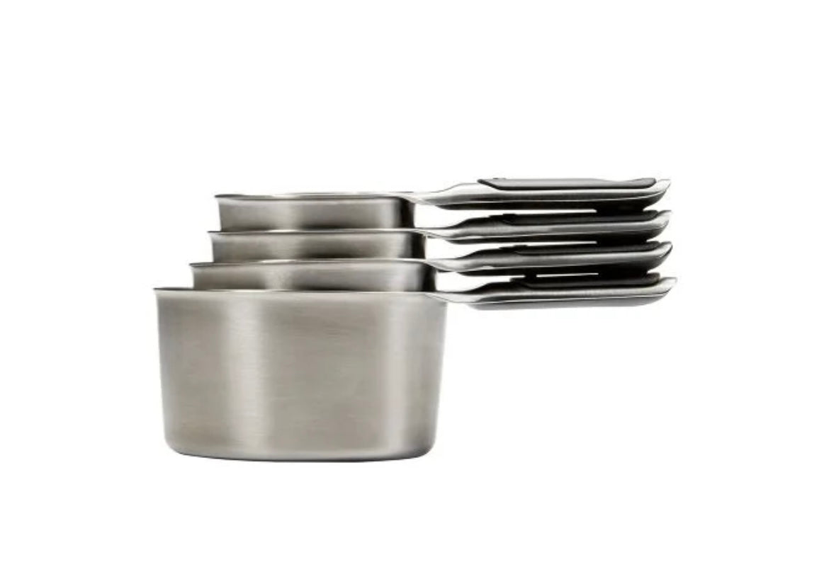 OXO 4 Piece Stainless Steel Measuring Cup Set