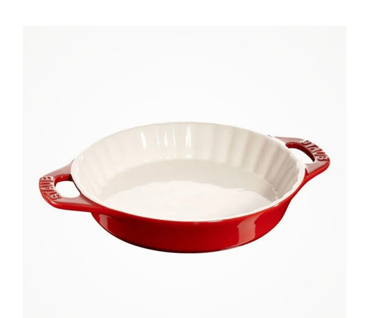 Staub 9” Pie Dish Cherry