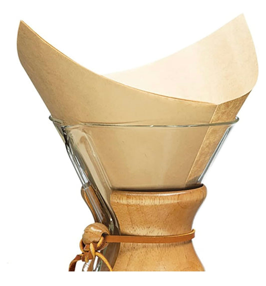 Chemex 8 Cup Bonded Filter Natural Square 100